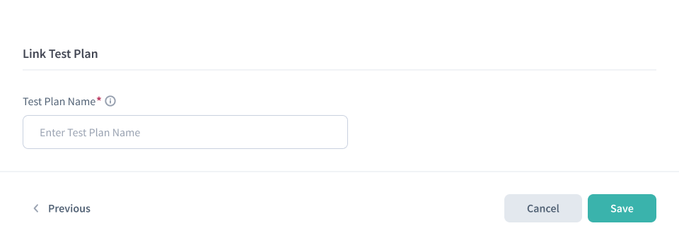 New API Family wizard - Link Test Plan