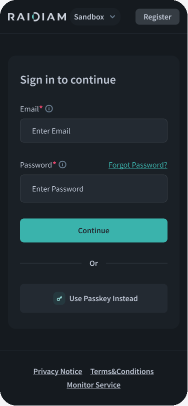 Security upgrade to the sign-in screens, with passkeys